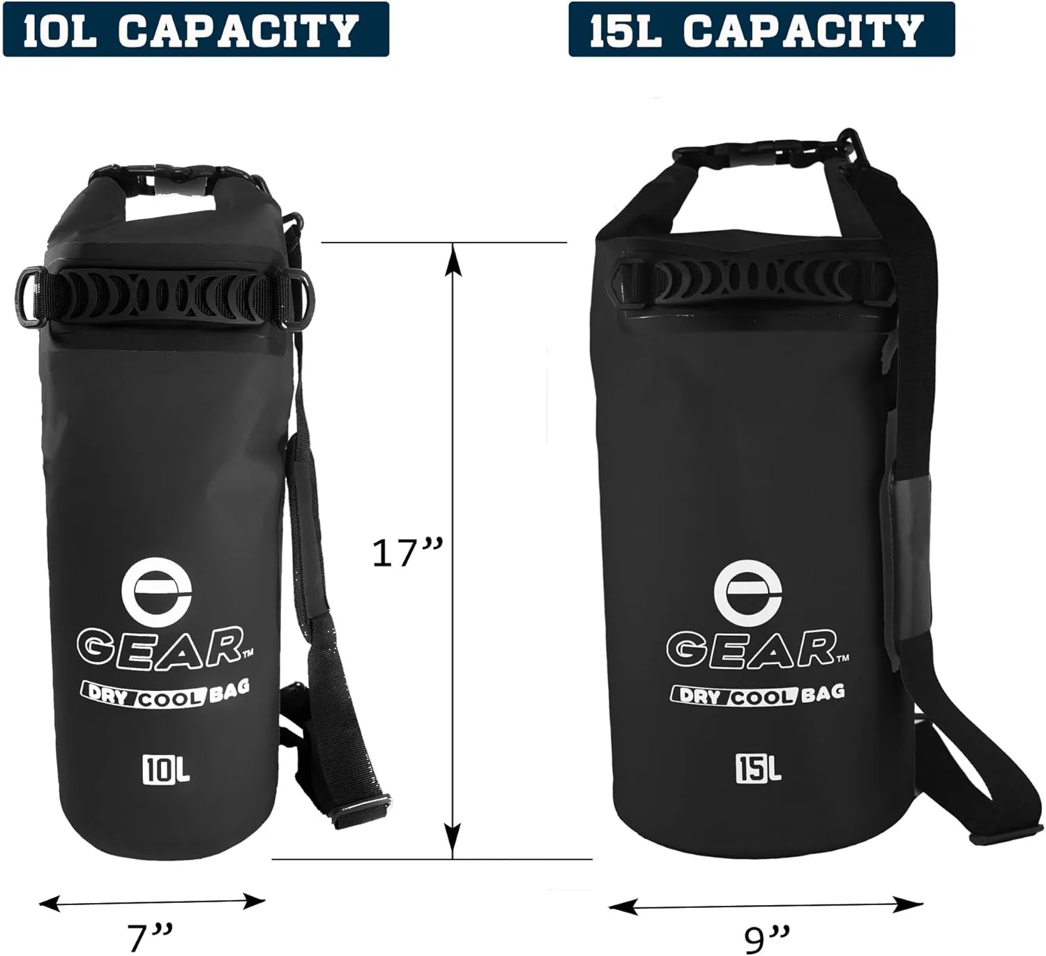 Floating Cooler Bag Roll Top Insulated Dry Backpack – Leak Proof, Collapsible, Waterproof Cooler with Padded Shoulder Strap - Perfect for Kayaking Fishing Beach Hiking -15L