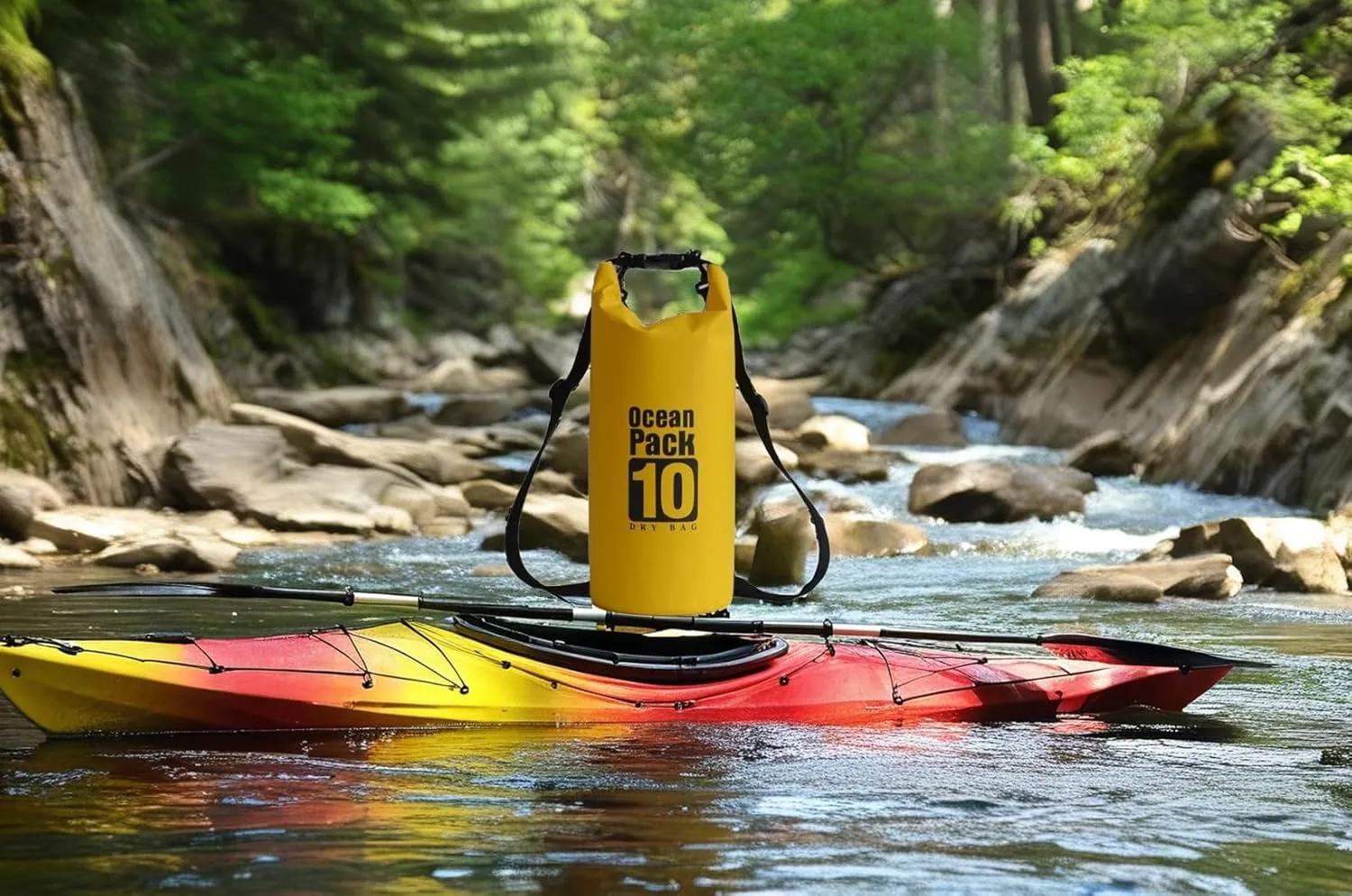 Floating Waterproof Dry Bag Backpack 5L/10L/20L, Roll Top Bag for Kayaking, Rafting, Boating, Swimming, Camping, Hiking, Beach, Fishing, Waterproof Beach Bag. (Gray, 10L)