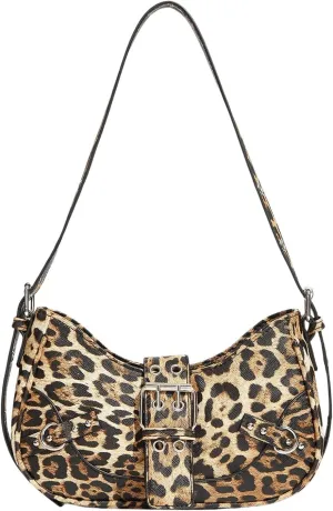 Floerns Women's Y2k Shoulder Bag Rivet Adjustable Straps Hobo Bag Punk Crossbody Purse