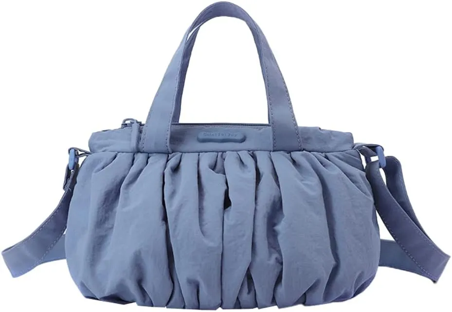 Floppy Crossbody Bags for Women Puffy Cloud Bag Lightweight Nylon Purses for Women Shoulder Bag Hobo Handbag Everyday
