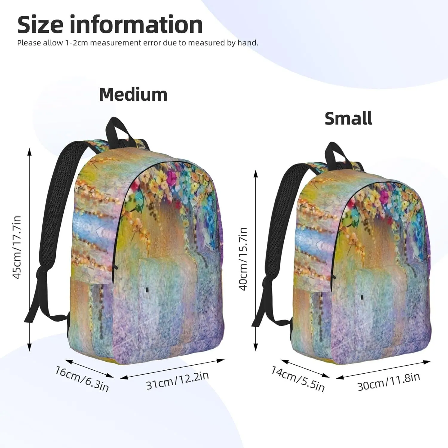 Floral Shrubs print Laptop Backpack for Women Men,Bookbag Casual Daypackfor College Work for Travel Computer