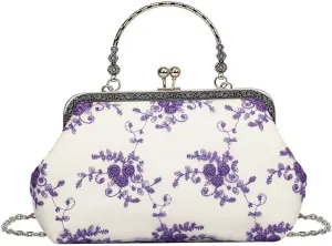 Flower Embroidery Cheongsam Crossbody Bag Chinese Style Lace Hanfu Ancient Design