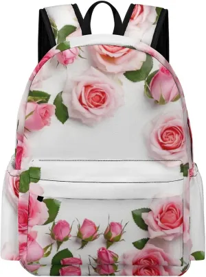 Flowers Surrounded Laptop Backpack for Women Lightweight Computer Bag Casual Bag Travel Backpacks for Men