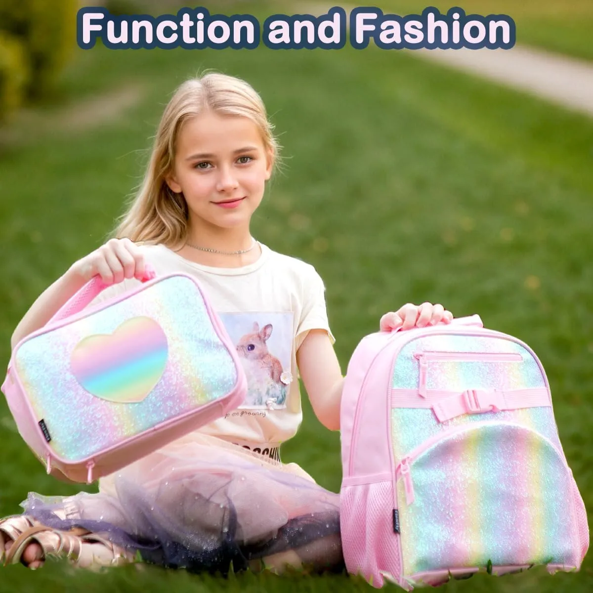 FlowFly Kids Backpack for Toddler Boys Girls, Simple Lightweight Bookbag for Daycare Kindergarten Elementary School Travel, Small Modern Bag (Medium 15'', Black)
