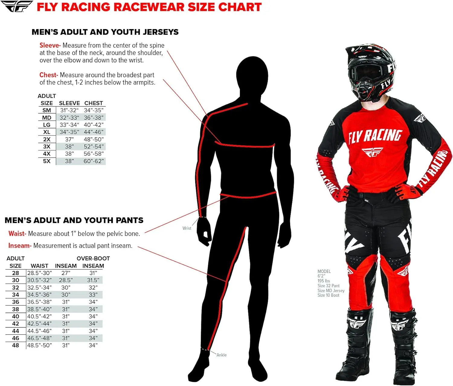 Fly Racing Evo DST Men's Moto Gear Set - Pant and Jersey Combo