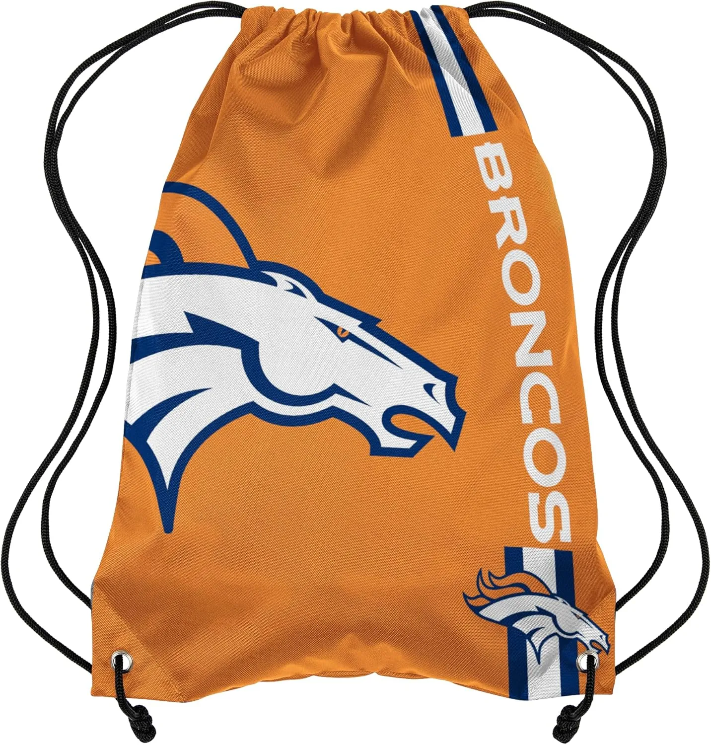 FOCO Denver Broncos NFL Alternate Color Big Logo Drawstring Backpack - Orange