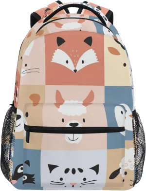 Forest Animal Fox Deer Backpacks for Girls Boys School Backpack Kids Bookbag 3rd 4th 5th Grade Elementary Travel Laptop Shoulder Bag Students Daypacks