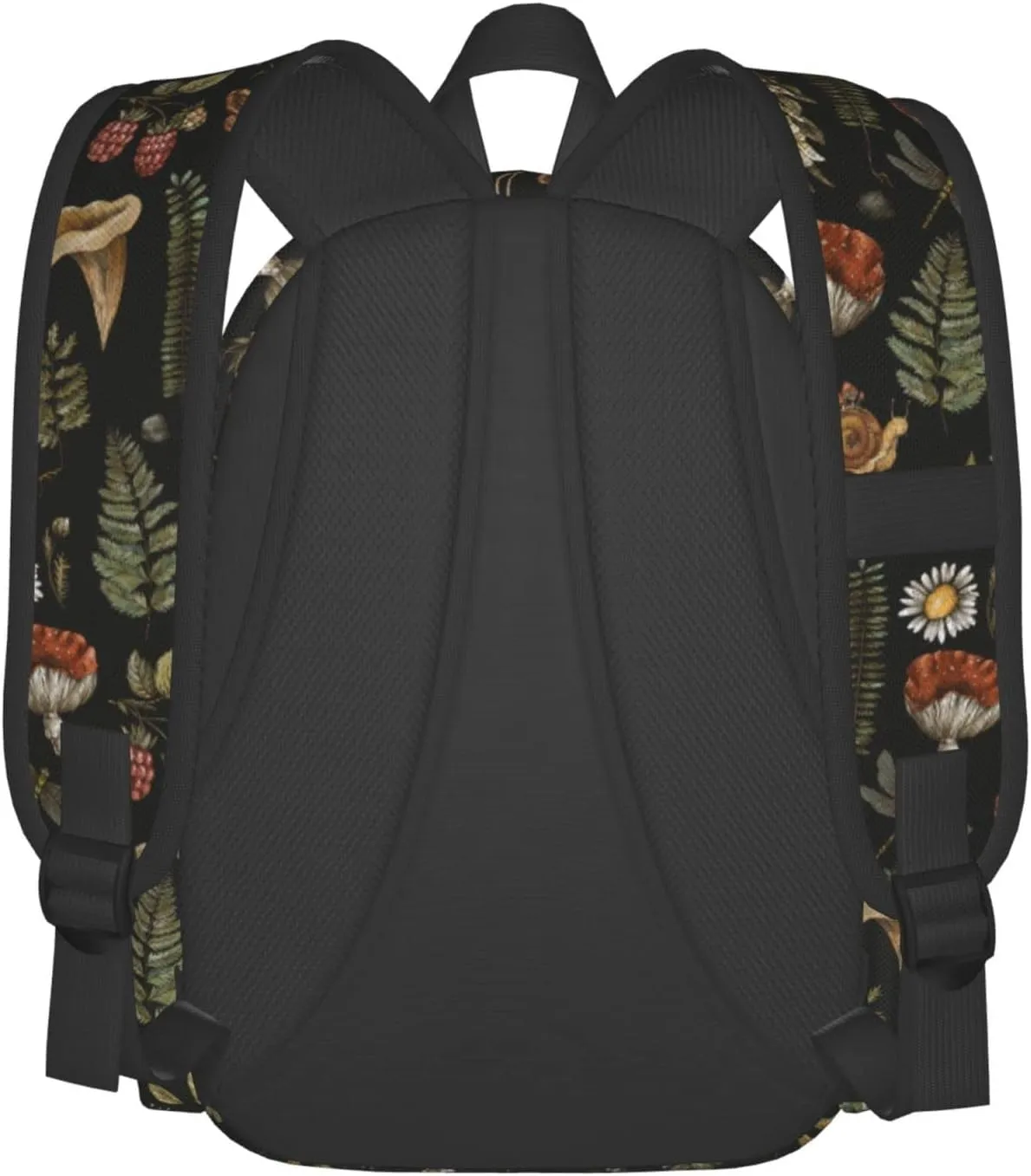 FREEHOTU Snails Mushrooms Backpack For Men Women With Adjustable Padded Shoulder Straps Daypack For College Travel