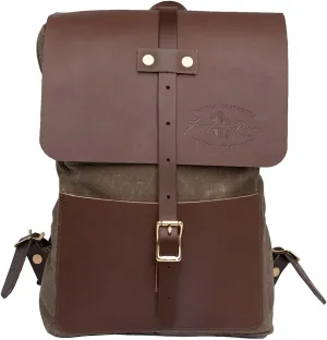 Frost River Lookout Daggett Day Pack - Handcrafted Waxed Canvas and Leather Travel Bag, Compact and Durable Hiking Backpack, 7.3 Liter, Field Tan