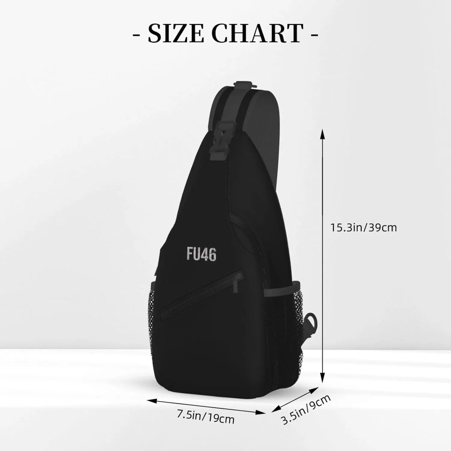 Fu46 Buck Fiden Sling Bag Crossbody Backpack Shoulder Casual Daypack Bag for Men Women
