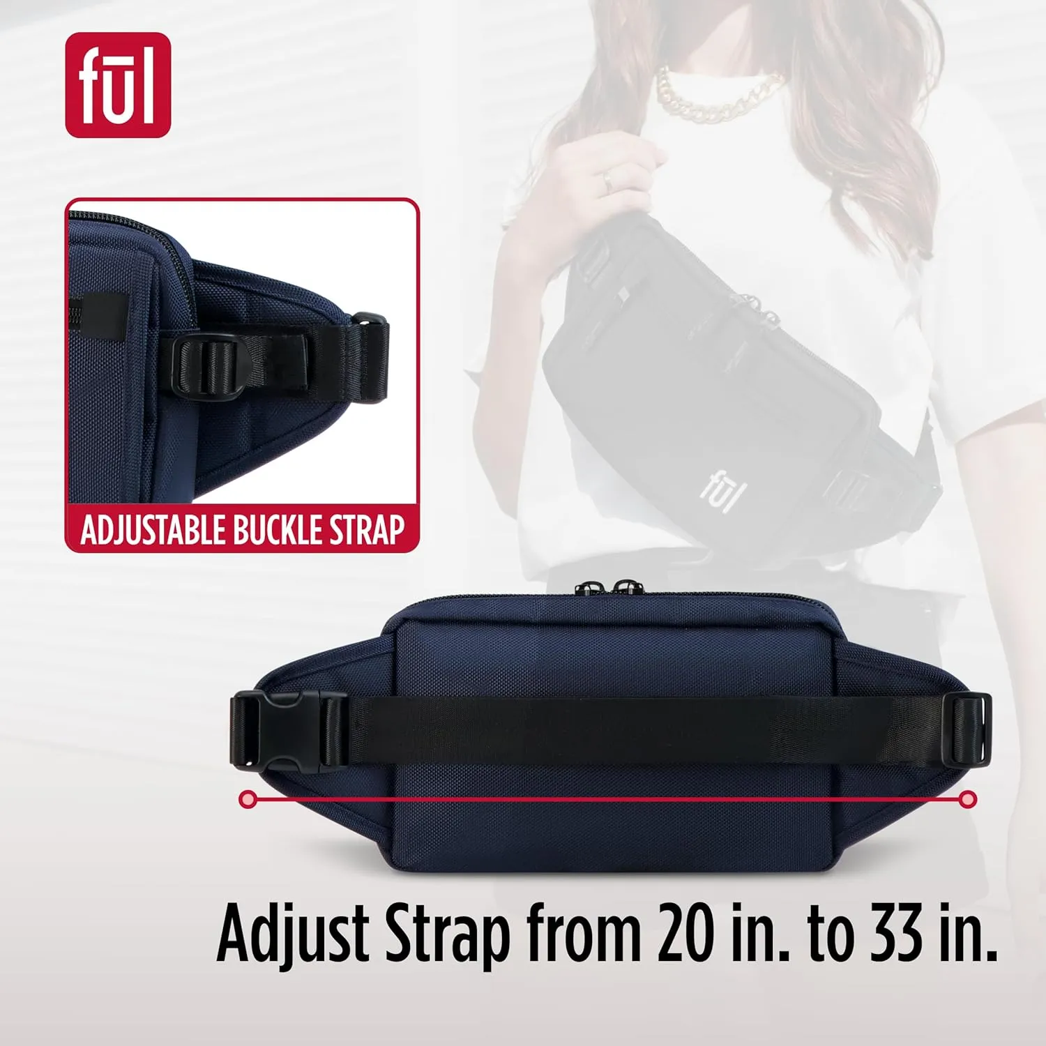 FUL Tactics Collection Fanny Pack, Scout Waist Crossbody Men and Women, Belt Bag