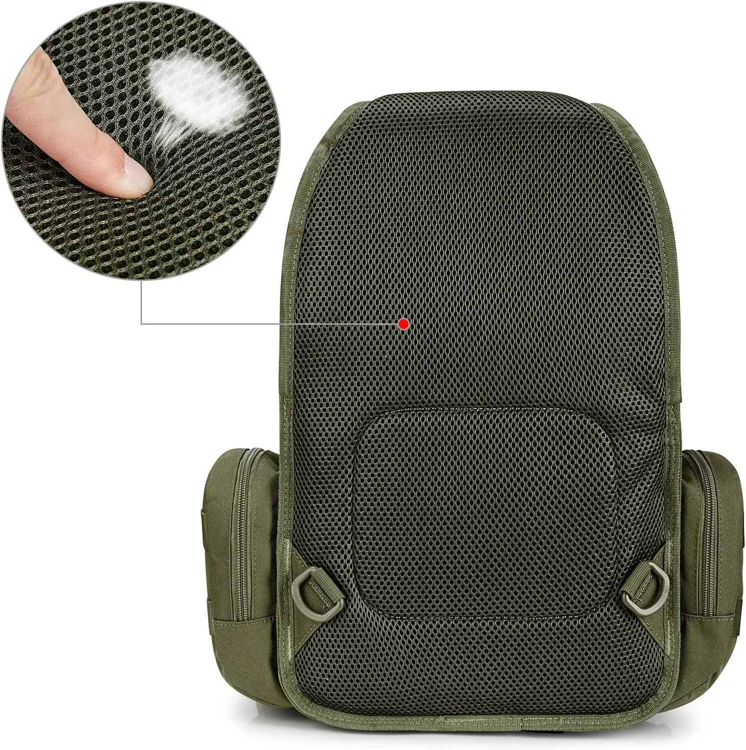 G4Free Tactical EDC Sling Bag Backpack with Adjustable Holder Military Shoulder Backpack for Men