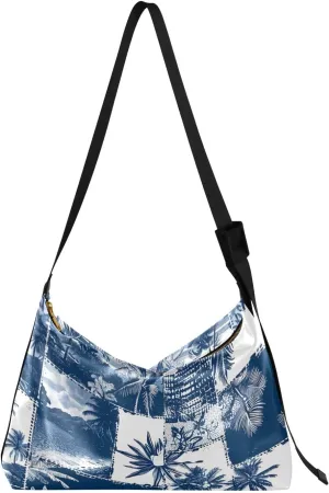GAIGEO Black and White Sketch of a Beagle Vegan Crossbody Bag, Crossbody Bag with Thick Strap, Men's Leather Crossbody Bag