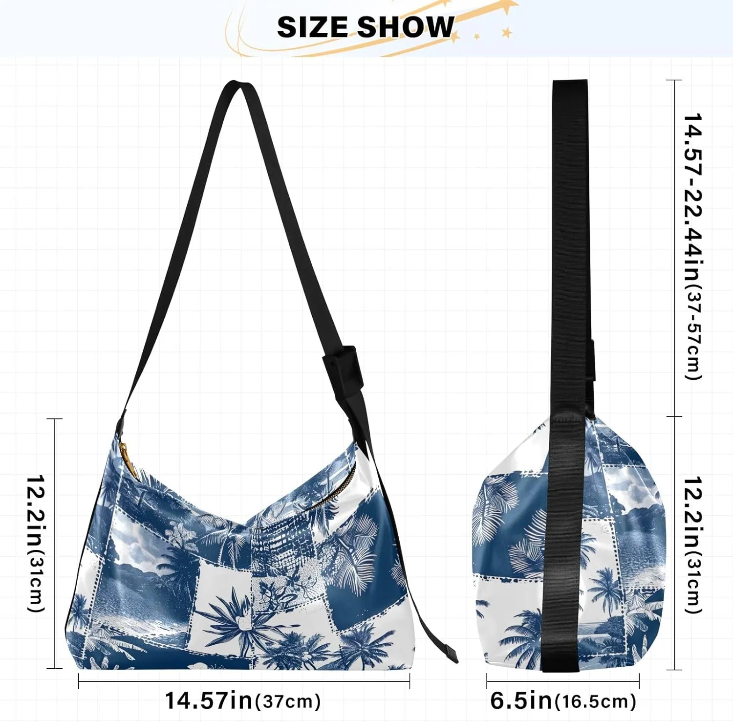 GAIGEO Black and White Sketch of a Beagle Vegan Crossbody Bag, Crossbody Bag with Thick Strap, Men's Leather Crossbody Bag
