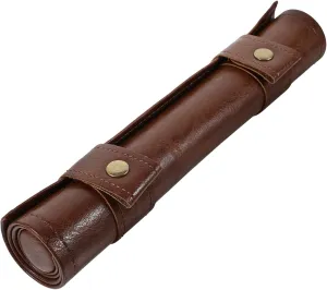 GALPADA Dice Travel Organizer Vintage PU Foldable Dice Roll Bag Secure Zipper Closure for Gaming and Travel Capacity Easy to Clean