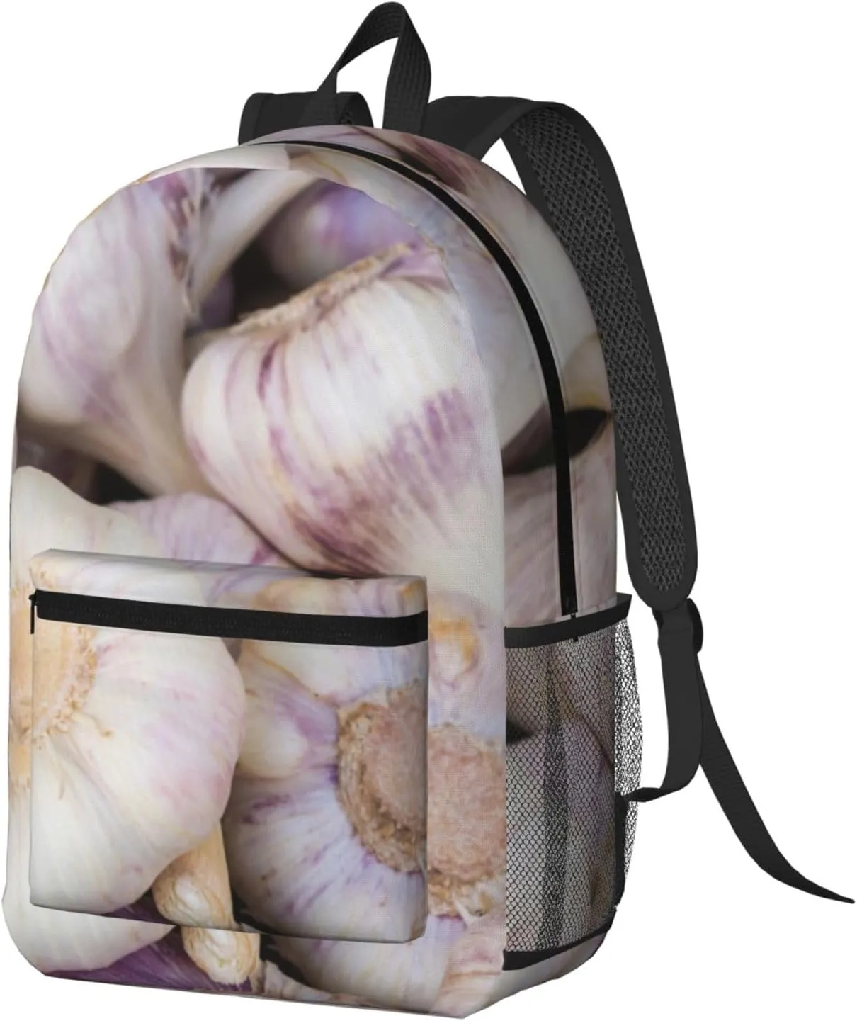 Garlic Bulbs 17 Inch Backpacks Multipurpose Laptop Backpack Double Shoulder Bag for Men Women Gifts