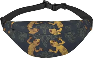 Gecko Lizards Fanny Pack for Men Women Belt Bag Fashion Waist Bag Everywhere Crossbody Bag Wallet Hip Bum Bag with Adjustable Strap Waterproof Chest Bag for Travel Hiking Sports