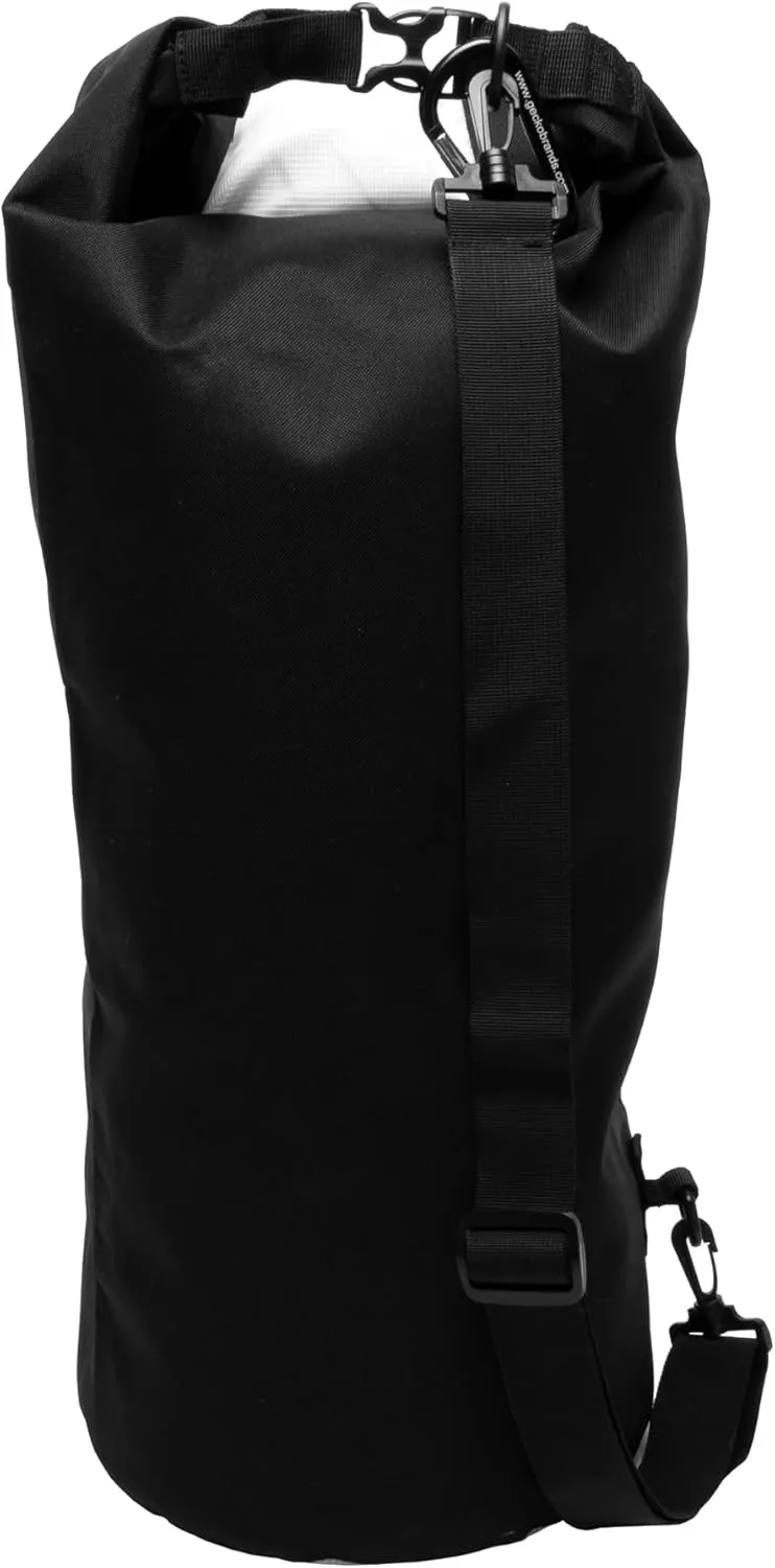 geckobrands Durable View Dry Bag – Waterproof Backpack with Translucent Panel