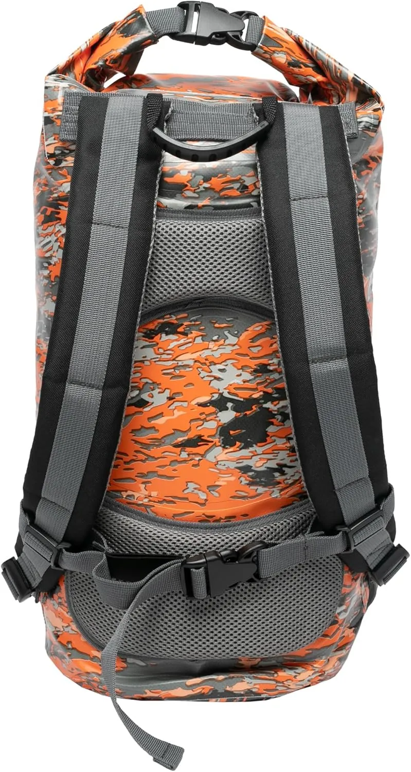 geckobrands Hydroner 20L Waterproof Dry Bag Backpack – Lightweight Roll-Top Bag with Clear Phone Pouch for Outdoor Activities