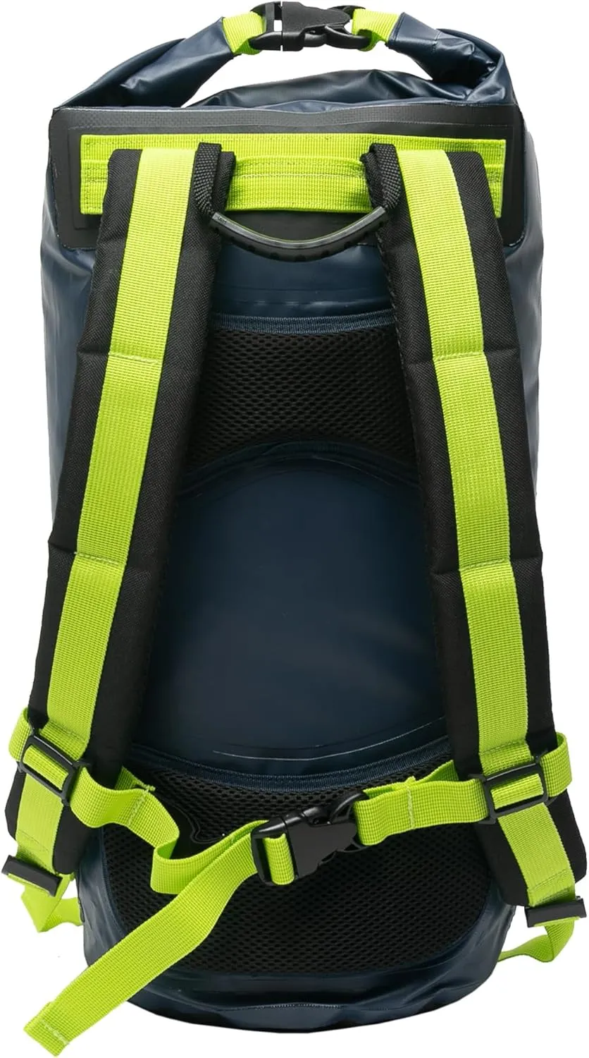 geckobrands Hydroner 20L Waterproof Dry Bag Backpack – Lightweight Roll-Top Bag with Clear Phone Pouch for Outdoor Activities