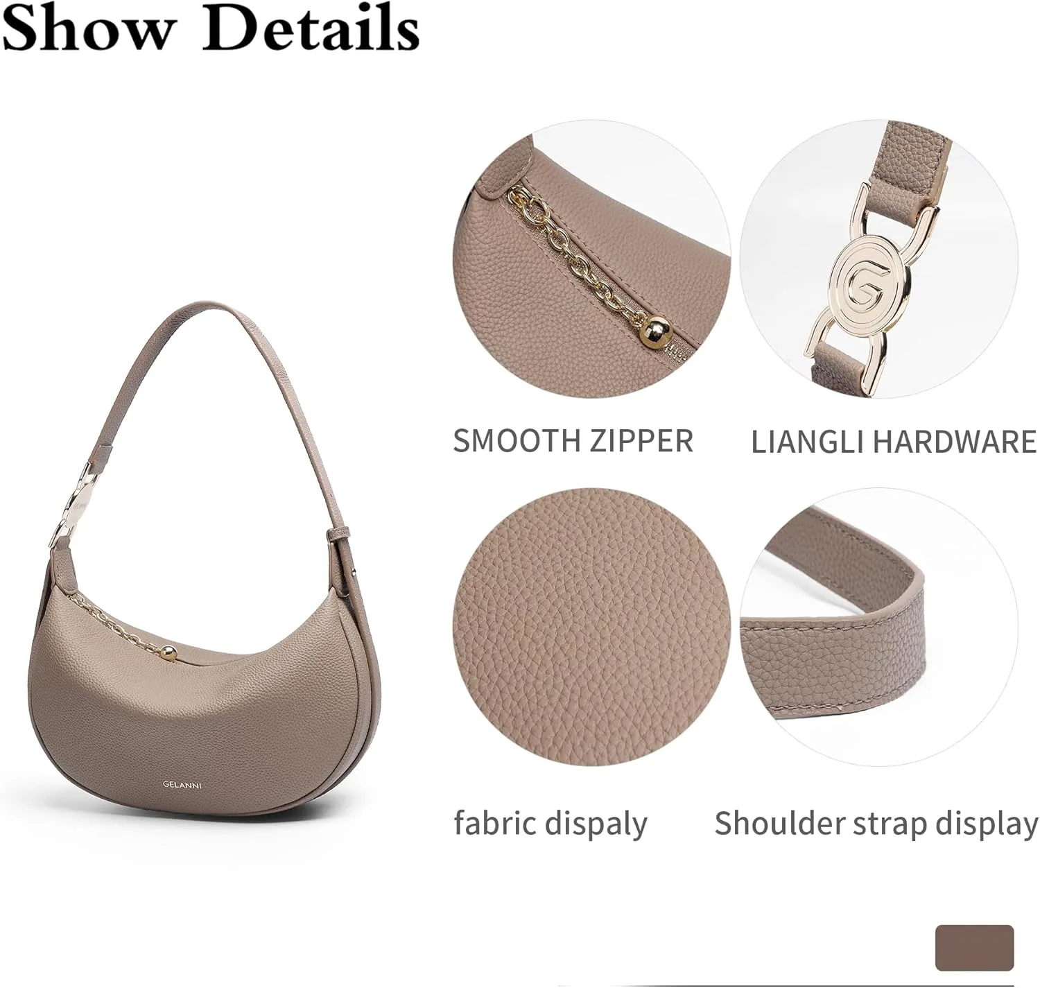 Genuine Hobo Tote Bag Crossbody Bag Shoulder Bag for Women Cute Handbag Clutch Purse for Women