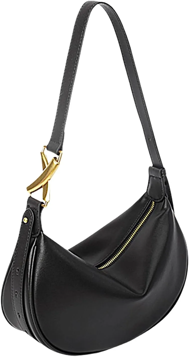 Genuine Leather Crossbody bag for Women - Shoulder Bag with Adjustable Strap, Multi-Pocket Hobo bag, Durable Design