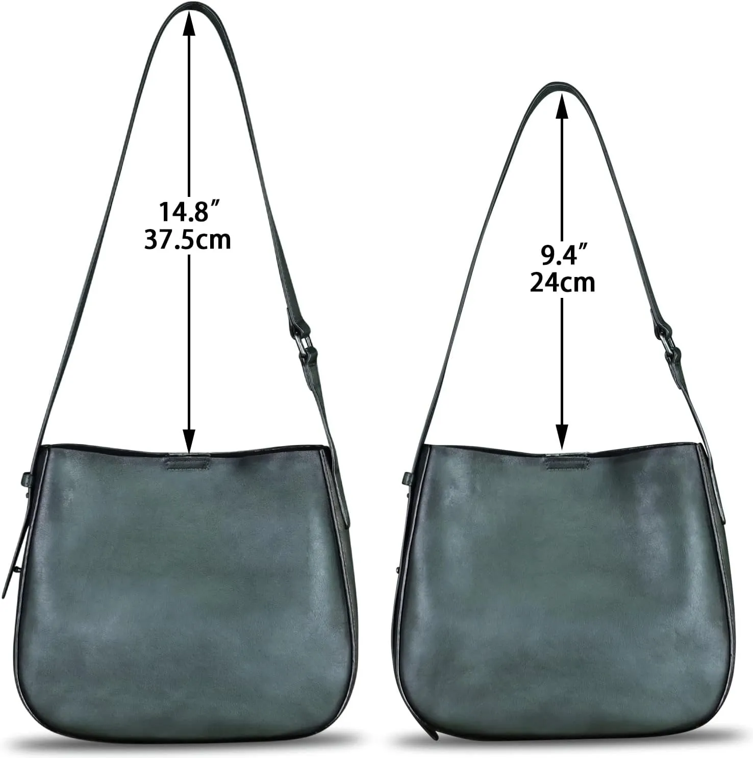 Genuine Leather Satchel Shoulder Bag for Women Vintage Handmade Handbag Retro Designer Hobo Bag Crossbody Pursee