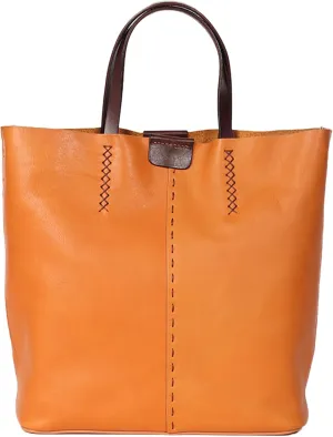 Genuine Leather Tote Bag for Women, Handbag Shoulder Bag with Adjustable Straps and Removable Inner Pouch