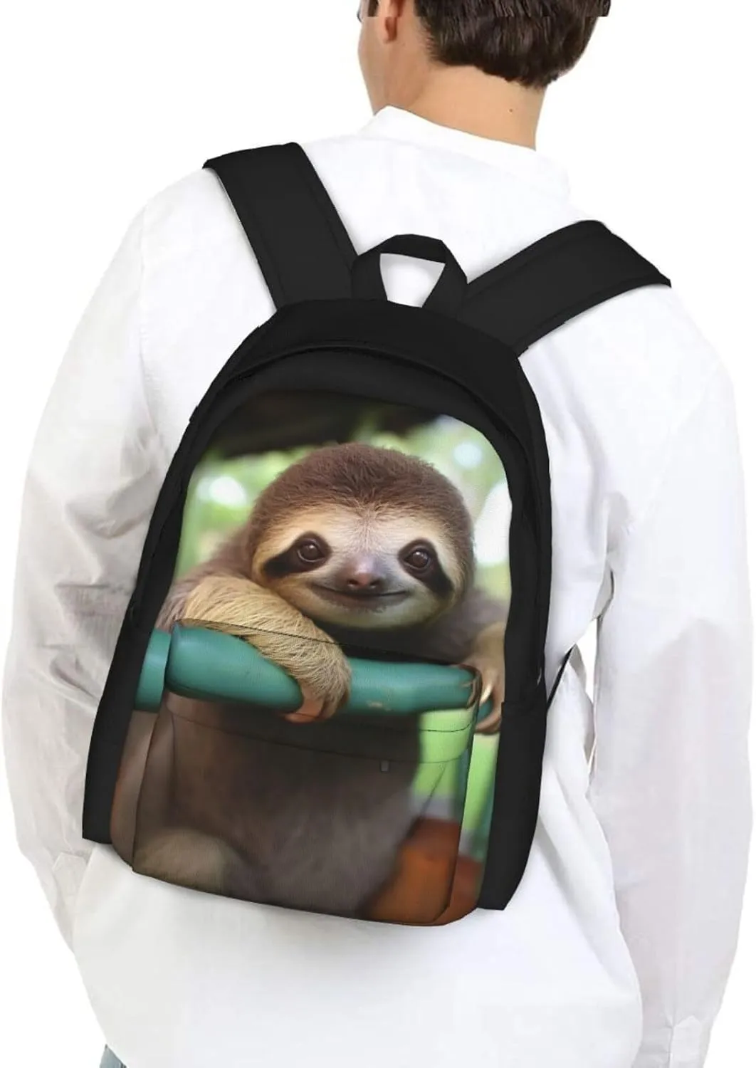 Girls 3D Cute Sloth Backpacks Bookbag Shoulder Bag for Unisex Laptop Bag Back to School