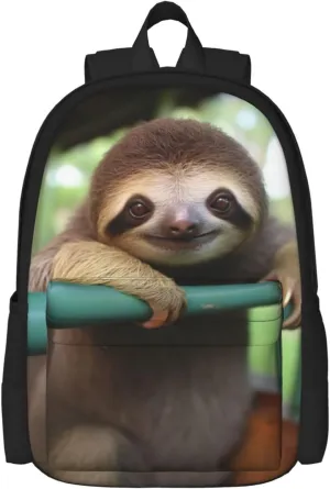 Girls 3D Cute Sloth Backpacks Bookbag Shoulder Bag for Unisex Laptop Bag Back to School