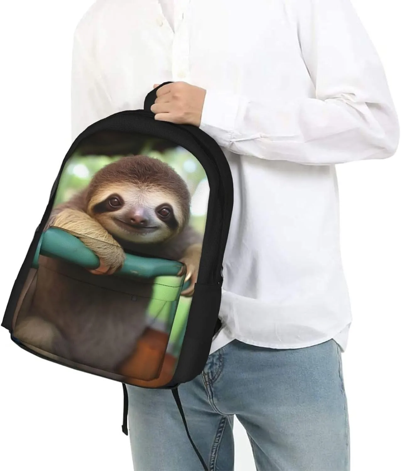 Girls 3D Cute Sloth Backpacks Bookbag Shoulder Bag for Unisex Laptop Bag Back to School