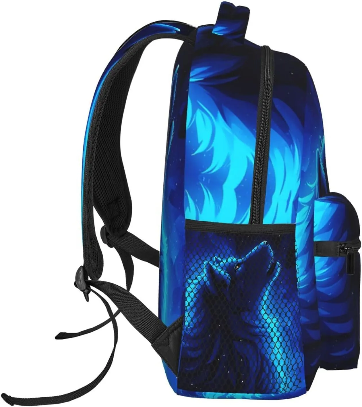 Girls 3D Galaxy Wolf Backpacks Boys Bookbag 16"Shoulder Bag Daypack for Teens 1-5th Grade