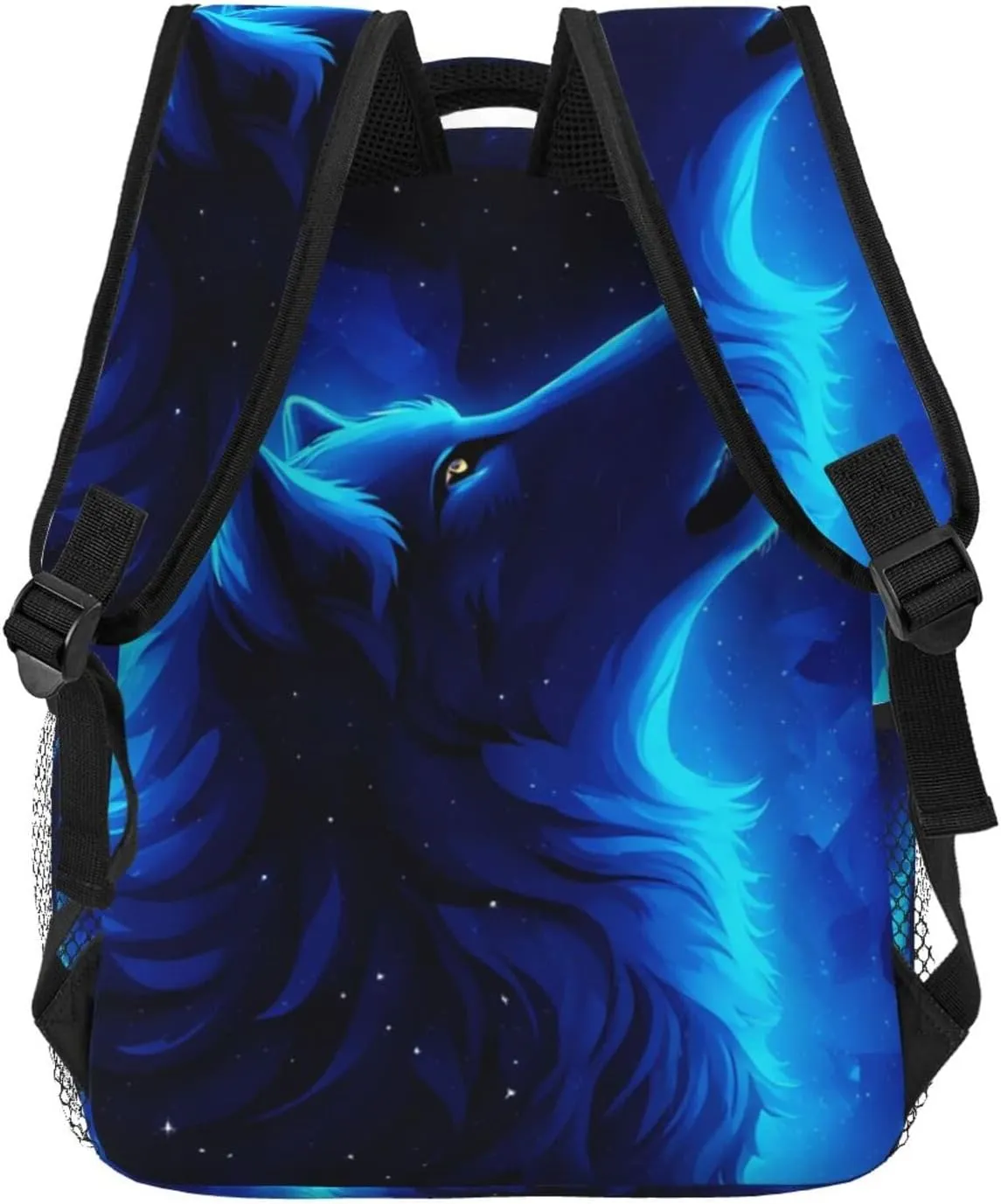 Girls 3D Galaxy Wolf Backpacks Boys Bookbag 16"Shoulder Bag Daypack for Teens 1-5th Grade