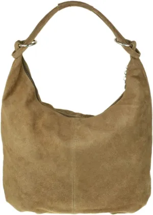 Girly HandBags Womens Hobo Italian Suede Genuine Leather Shoulder Bag