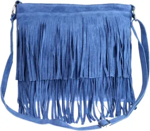Girly HandBags Womens Suede Fringe Shoulder Bag Crossbody Slouch