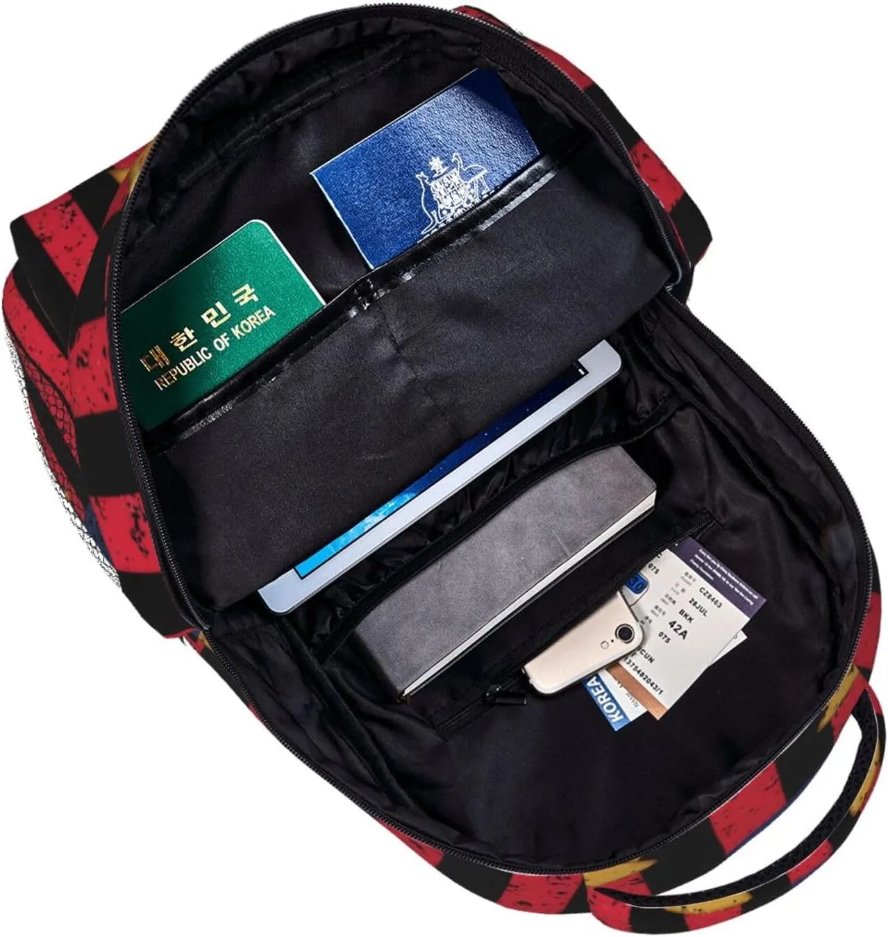 Golden Spike Railroad Spike American Flag Casual Backpacks Sport Backpack Travel Rucksack Canvas Daypack Workout Bags with Pockets for Gym Working Hiking