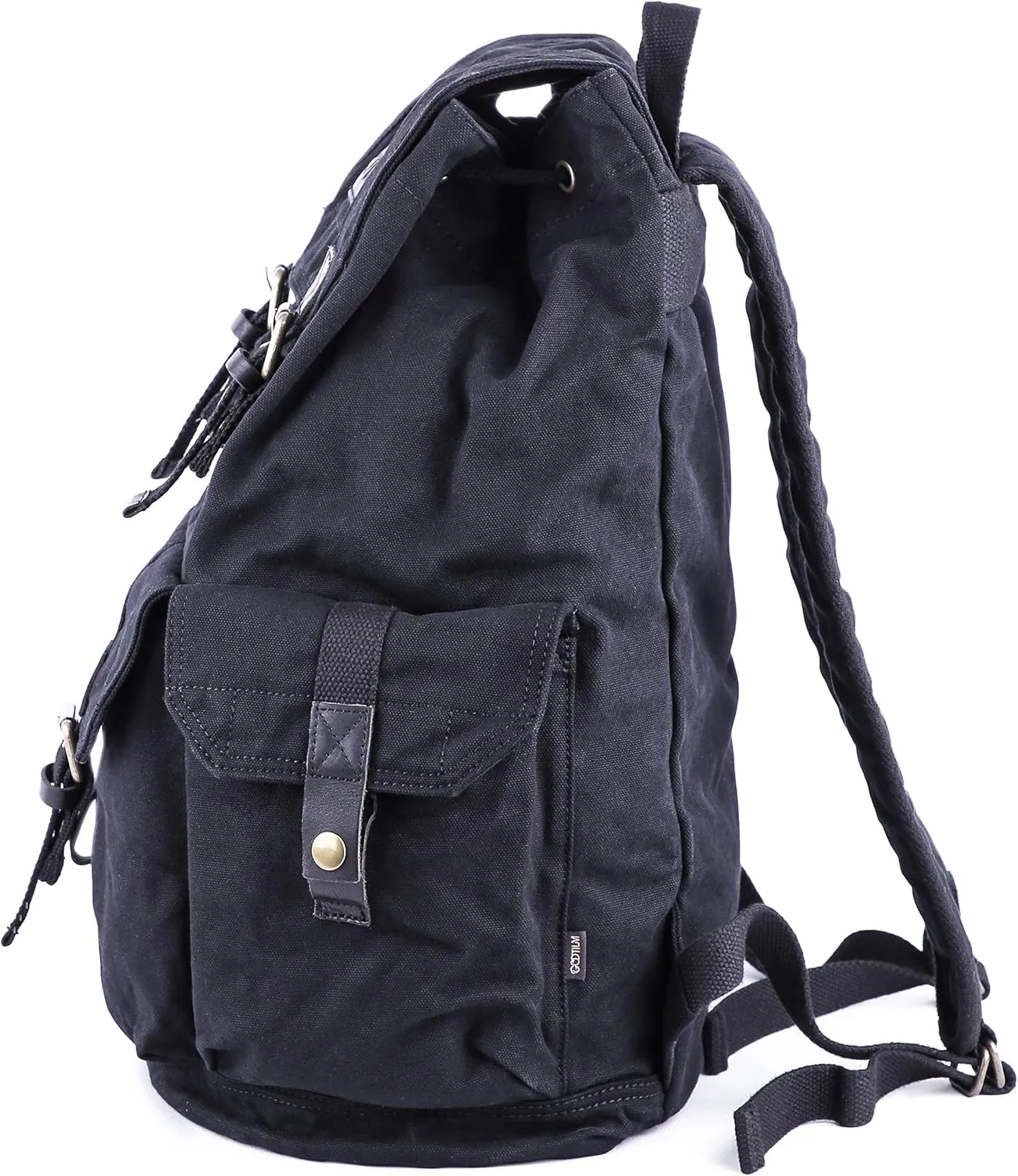 Gootium 21101BLK Specially High Density Thick Canvas Backpack Rucksack,Black