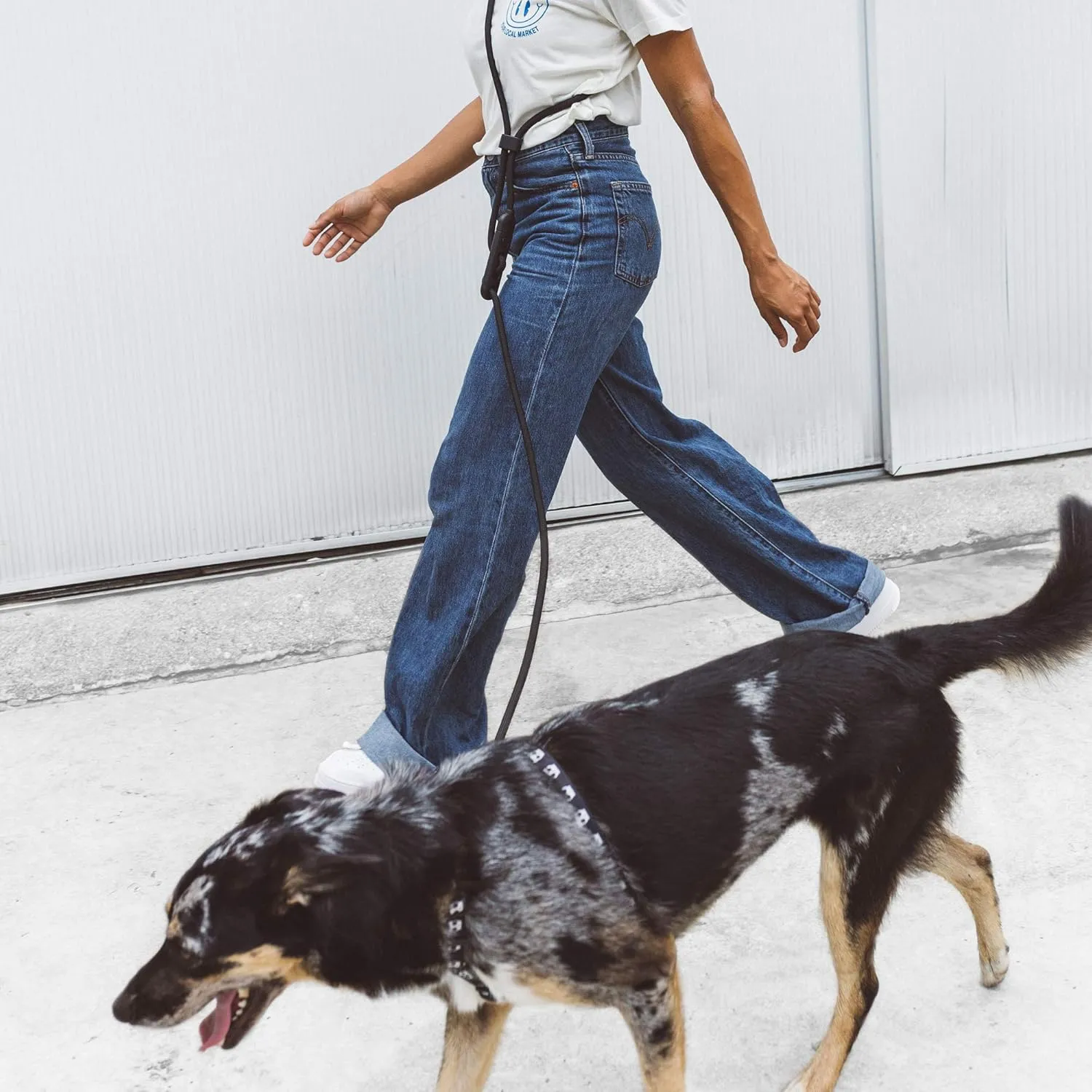Gotham 4-in-1 Hands-Free Dog Leash – Adjustable for Crossbody, Waist, Long Leash, or Tether Use – Stylish, Lightweight, and Comfortable for Everyday Walks