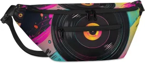 Graffiti Record Sling Bag for Women Men Crossbody Shoulder Backpack Travel Chest Pack Sling Bag for Sport Hiking