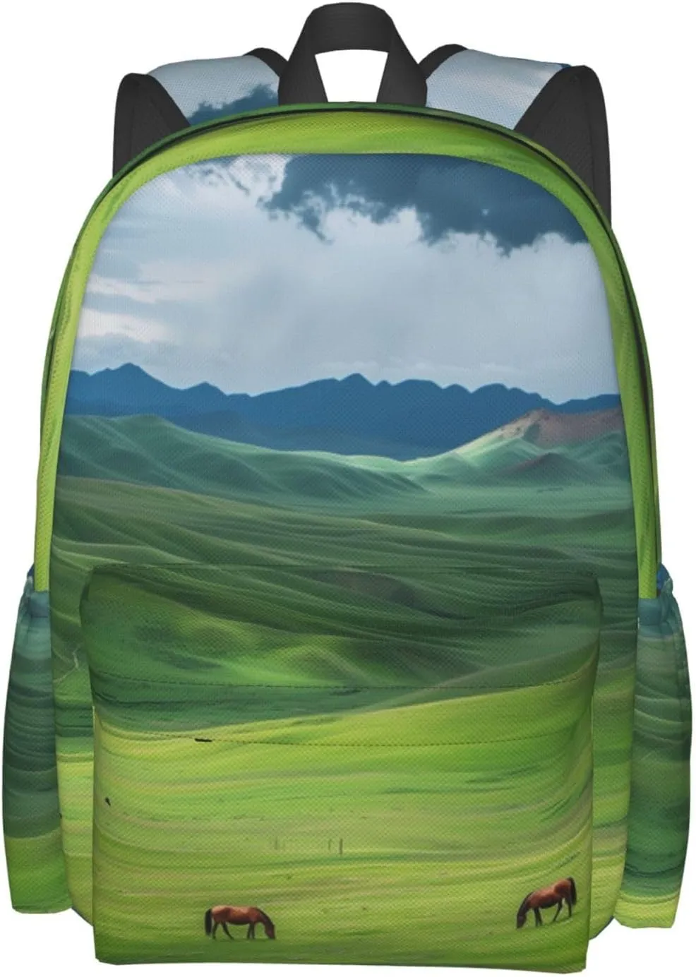 Grassland Horse Backpack Bookbag Waterproof Backpacks for Women Men Travel Backpack Laptop Backpacks Daypack Shoulder Bag