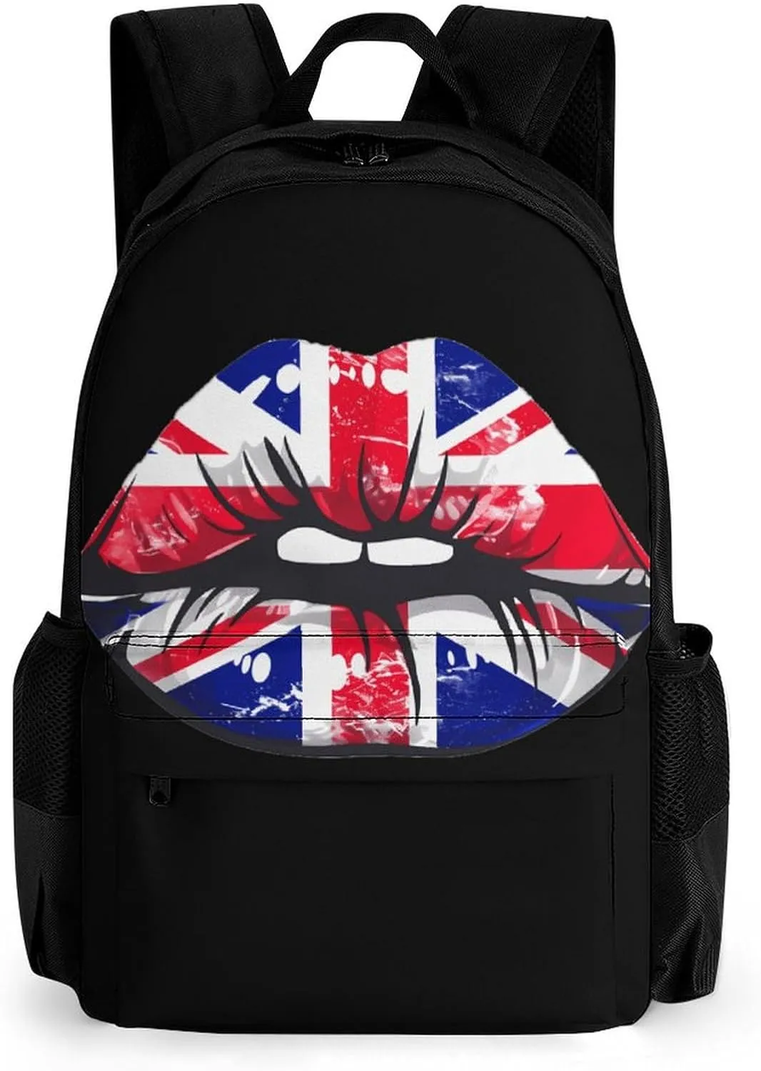 Great Britain England Lips Laptop Backpack for Men Women Shoulder Bag Business Work Bag Travel Casual Daypacks