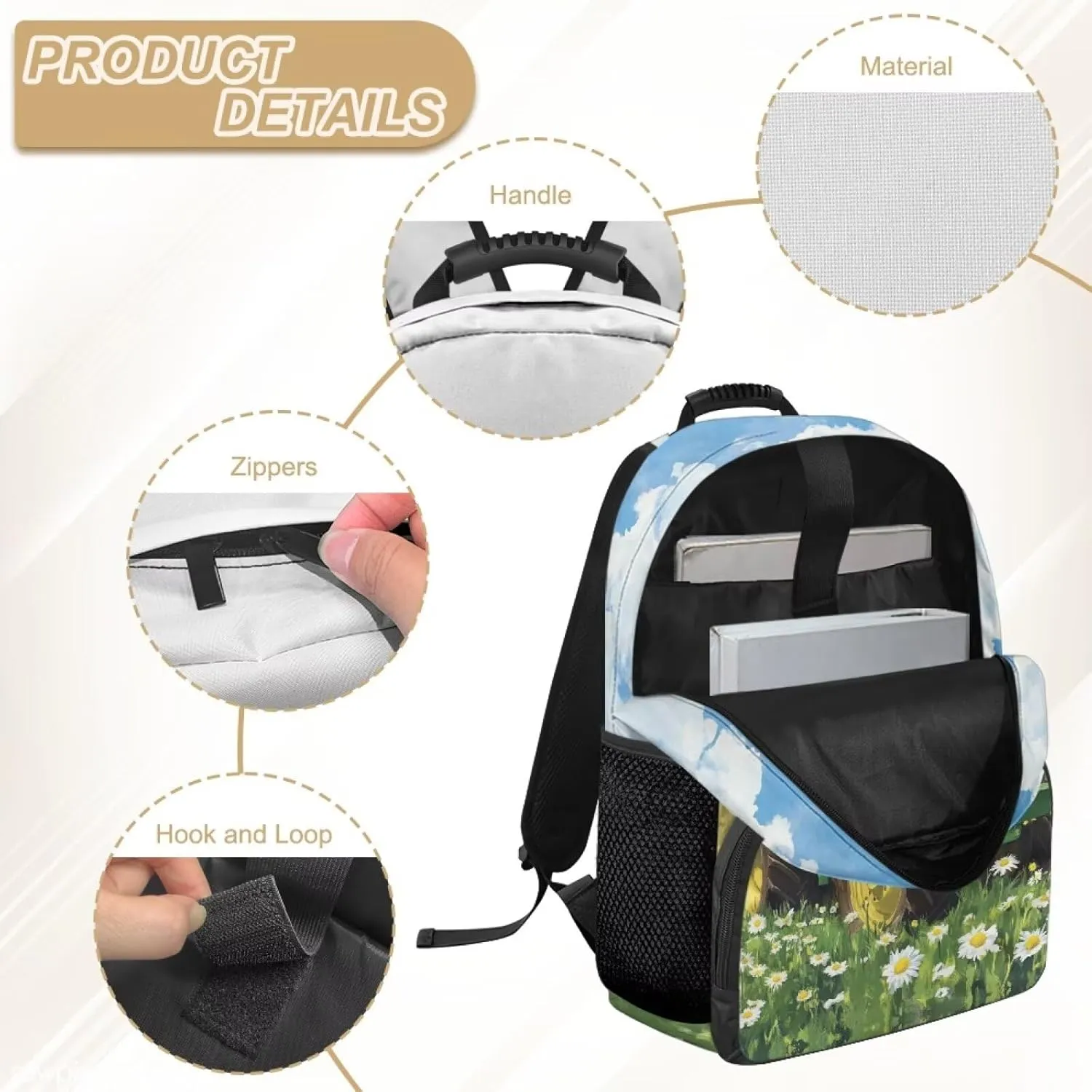 Green Preschool Boys Backpack Tractor Bookbag for Boys Ages 3-6 Large Capacity School Bag for Kids with 2 Side Pockets for Kindergarten Travel Outdoor