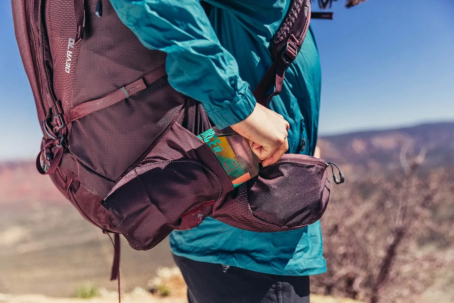 Gregory Deva 60L Women's Dayhiking/Backpacking Pack, Freefloat Suspension, AirCushion Breathable Backpanel, Alloy Frame, Small, Eggplant