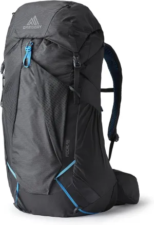 Gregory Focal 48L Unisex Ultralight Backpacking Pack with Freefloat Suspension, Aluminum Frame, Ventilated Backpanel, Large, Ozone Black