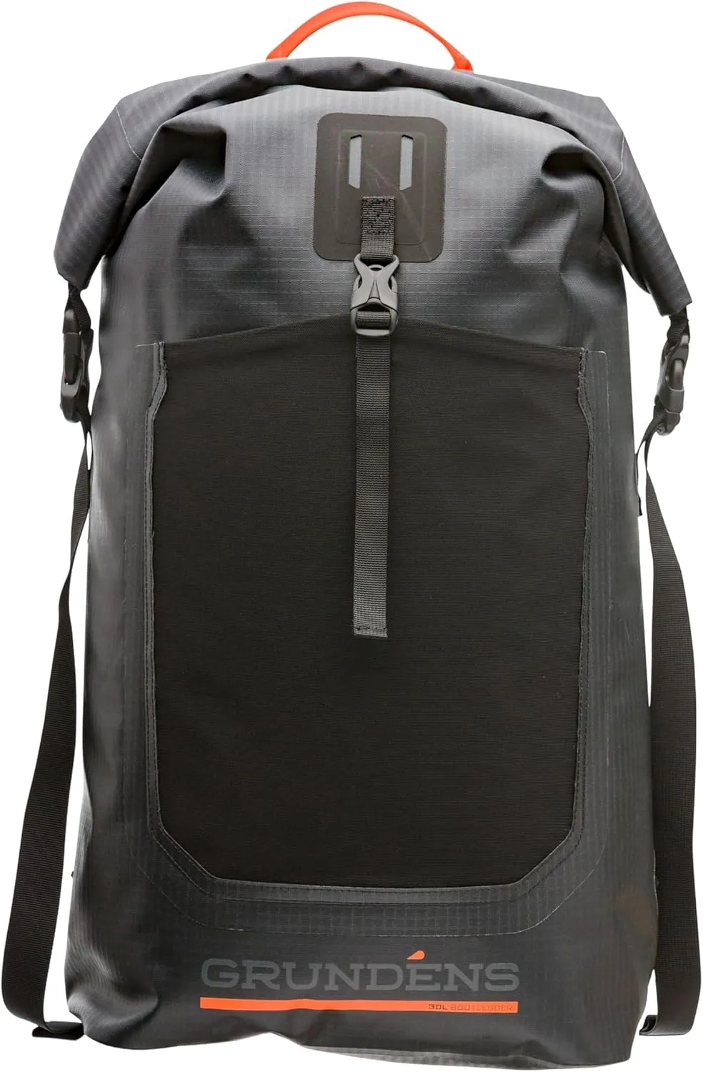 Grundéns Bootlegger Roll Top Backpack | Waterproof, 30L, Black