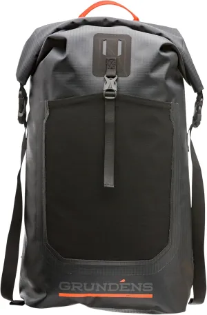 Grundéns Bootlegger Roll Top Backpack | Waterproof, 30L, Black