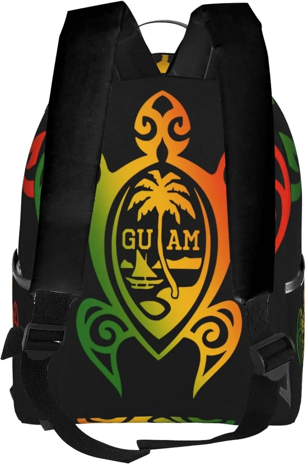 Guam Turtle Casual Backpacks Laptop Backpack Carry-on Daypack Sports Travel Rucksack Lightweight Working Bag for Outdoor Hiking Cycling Walking