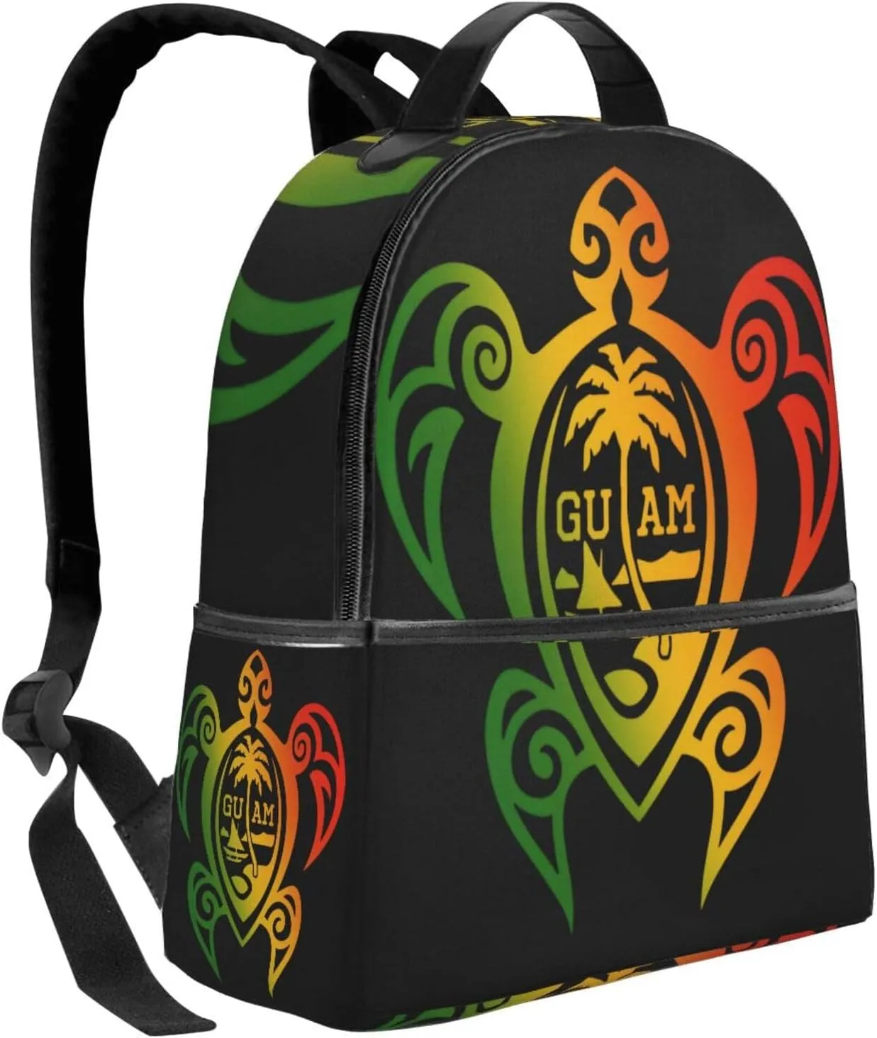 Guam Turtle Casual Backpacks Laptop Backpack Carry-on Daypack Sports Travel Rucksack Lightweight Working Bag for Outdoor Hiking Cycling Walking