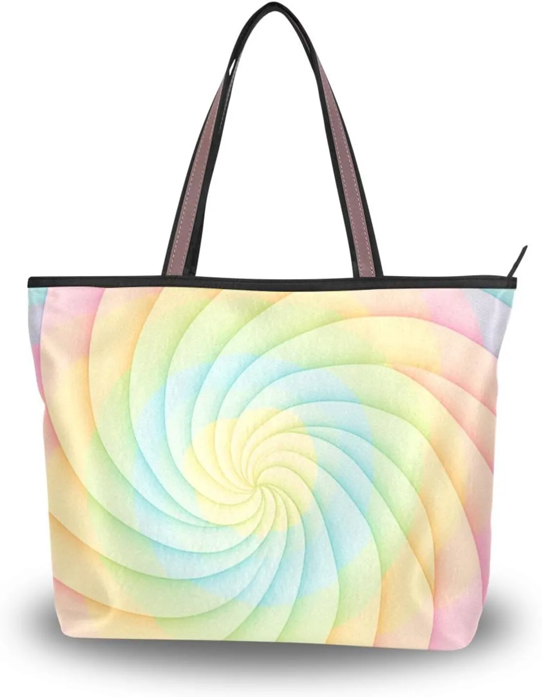 GuoChe Silk Fabric Zippered Shoulder Bag Tote Trendy Handbags for Women Trendy for Everyday & Travel