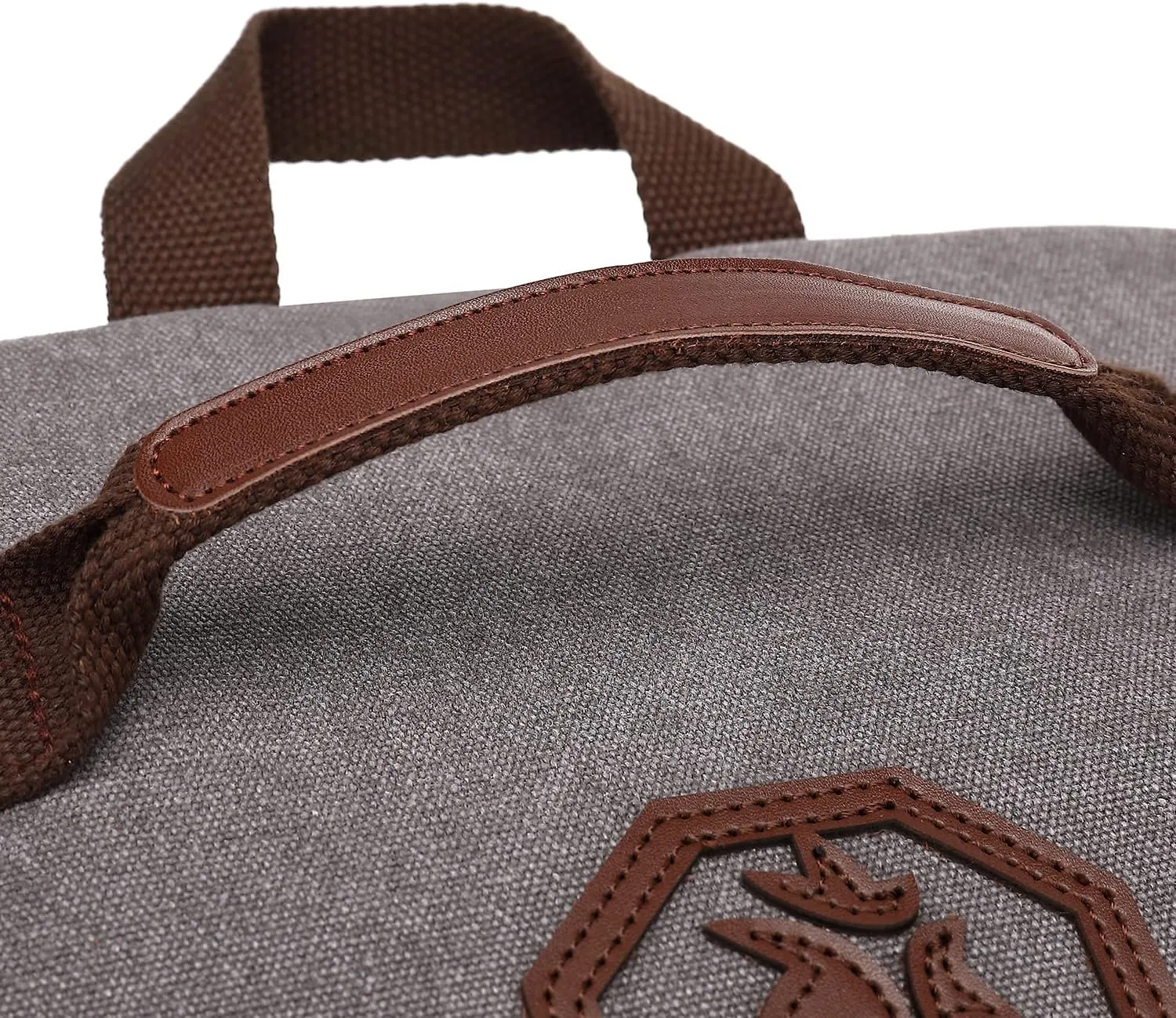 Gym Duffle Bag Backpack 4-Way Vintage canvas with Shoes Compartment for travel Sport Hiking laptop (Vintage grey) “X-Large